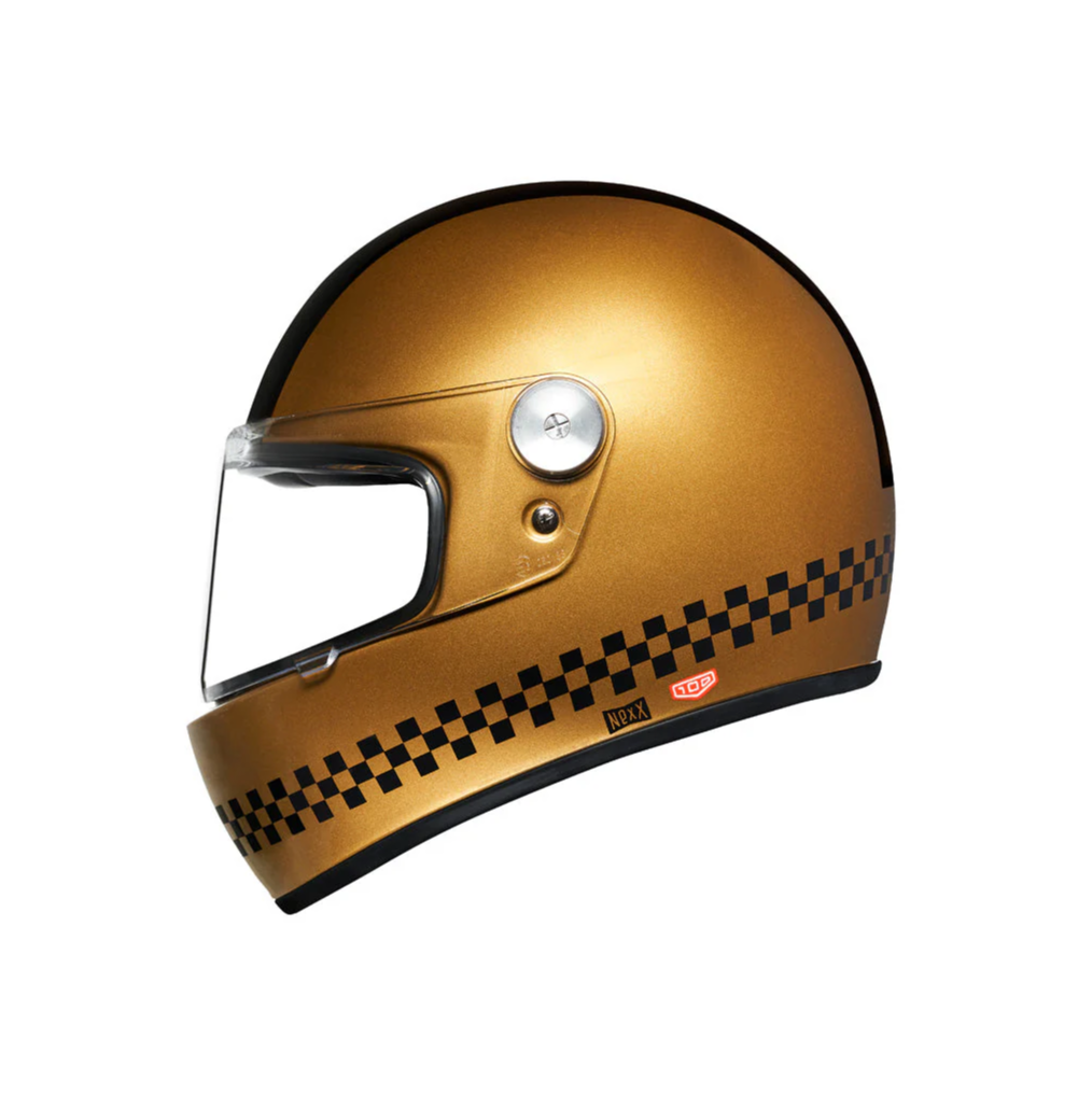 01XGR1029703000, Мотошлем интеграл, NEXX, X.G100R Finish Line GOLD.BLK