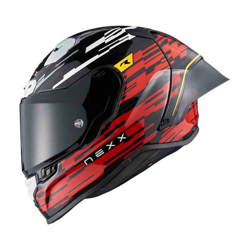 01XR323415015, Мотошлем интеграл, NEXX, X.R3R GLITCH RACER RED WHITE