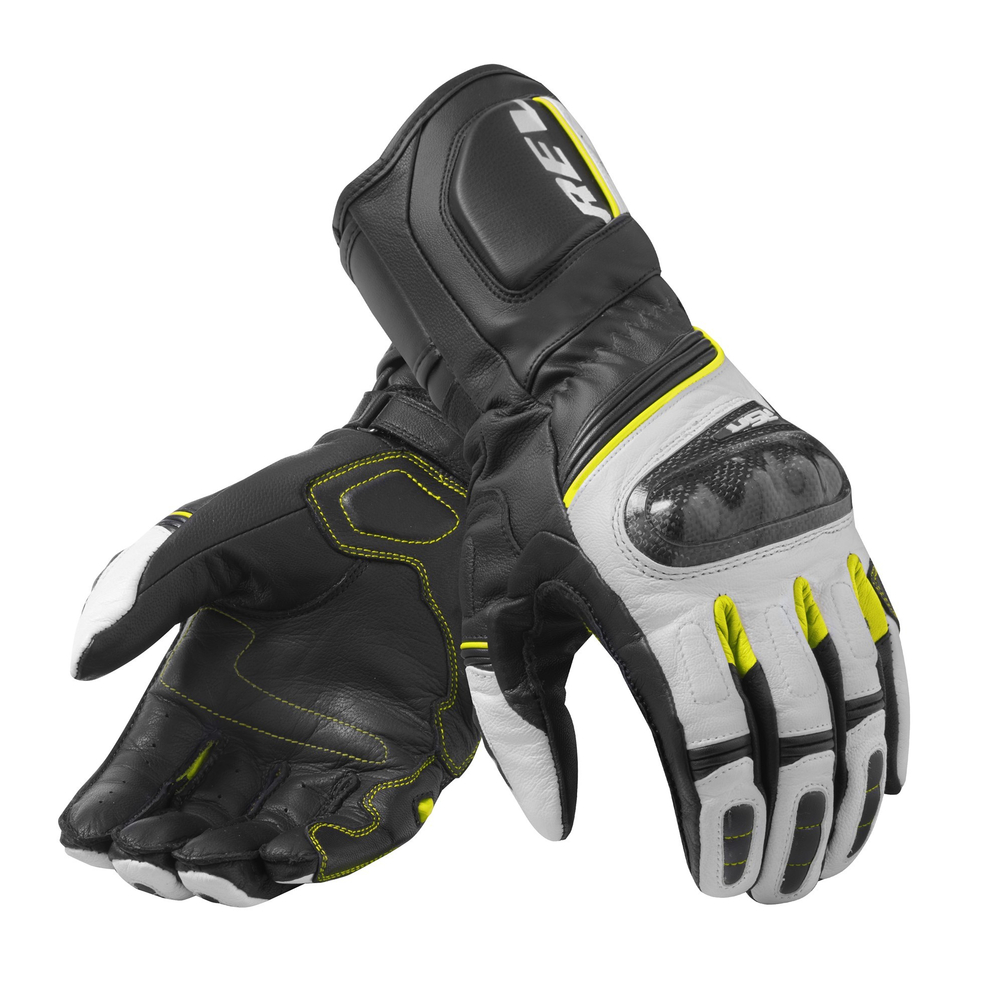 FGS128, Кожаные мотоперчатки, REVIT RSR 3 Black Yellow