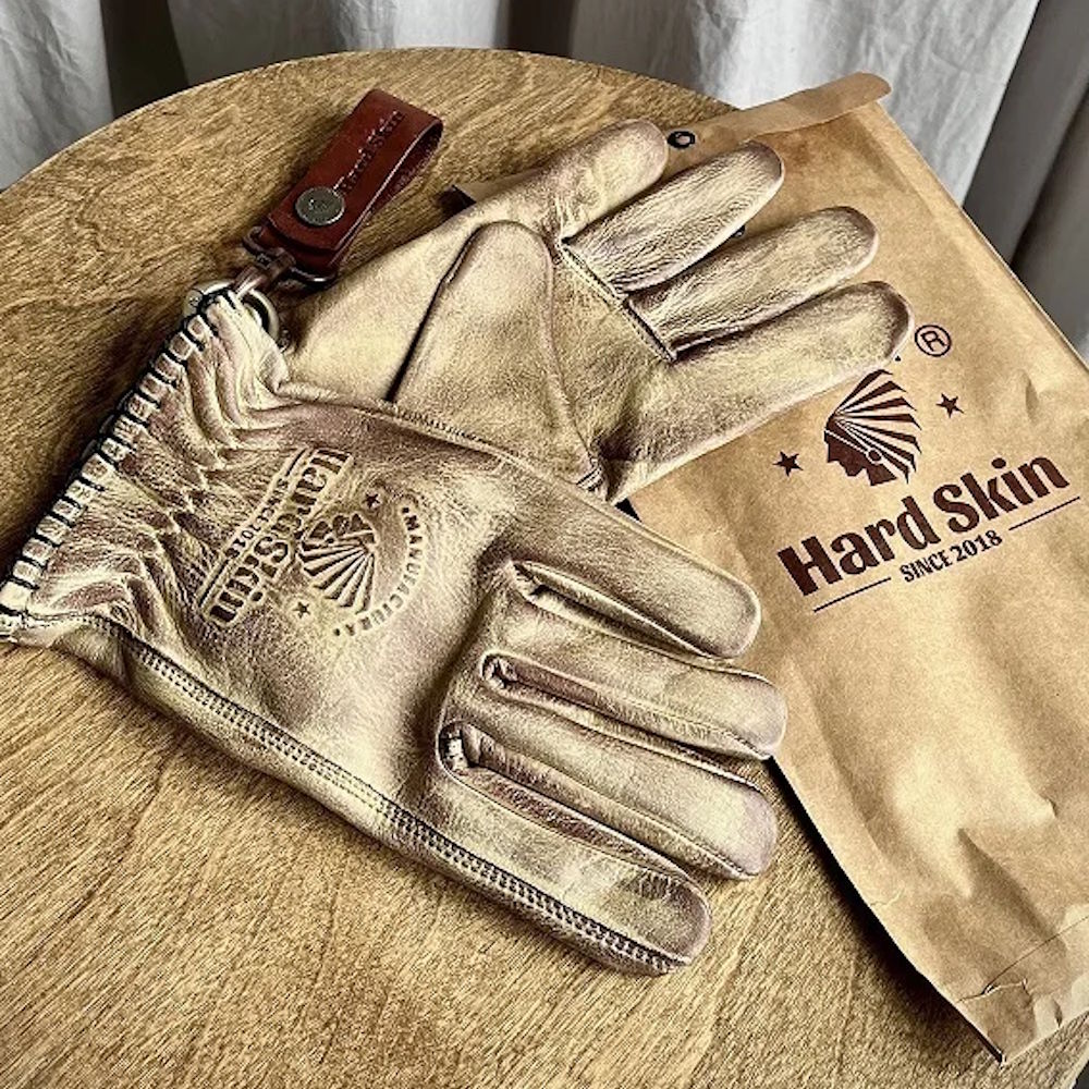 HMRA-03, Кожаные мотоперчатки, IL MOTO Hard Skin Бежевые