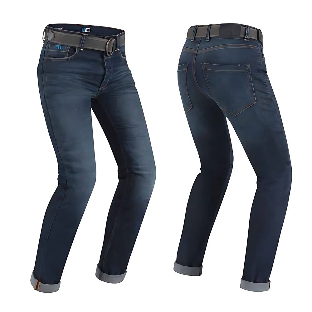 CAFB14, Мотоджинсы, PROMO JEANS CAFERACER, Мужские с ремнем, Синий