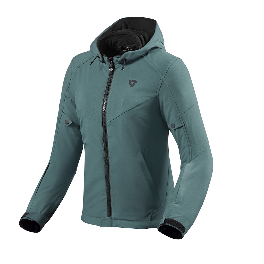 FJT283, Текстильная мотокуртка, REVIT Afterburn H2O Green