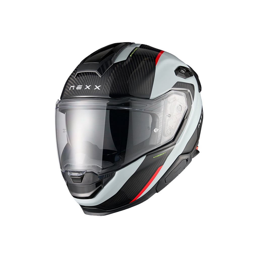 01XTR23519916, Мотошлем интеграл, NEXX, X.TR RUSH GREY / RED