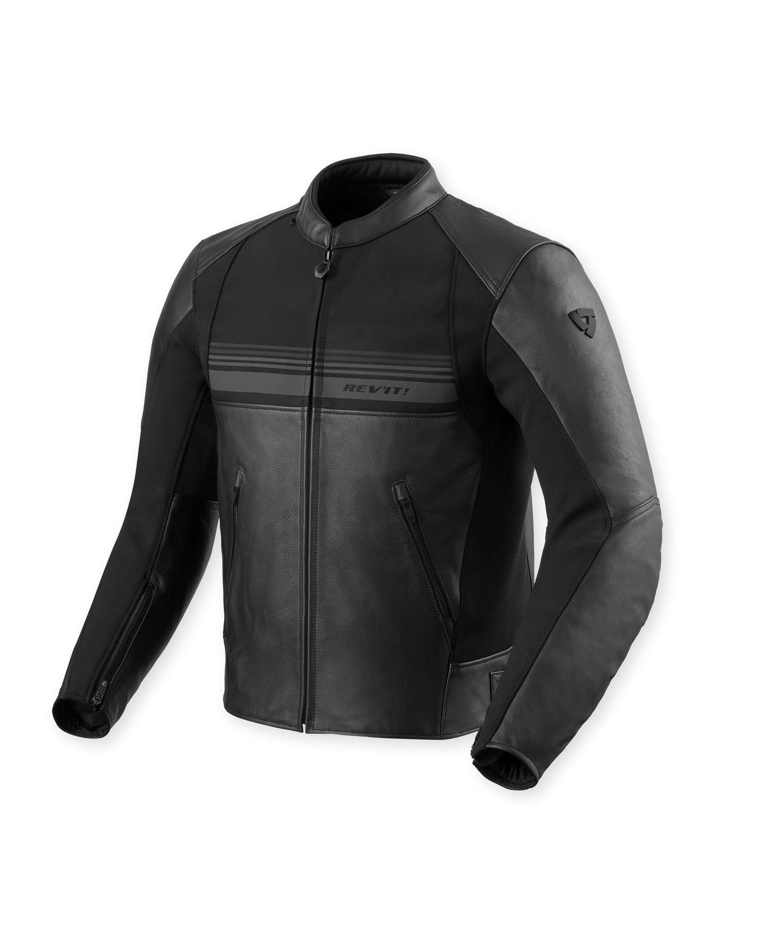 FJL149, Мотокуртка, REVIT Кожаная мотокуртка, REVIT Mile 2 Black
