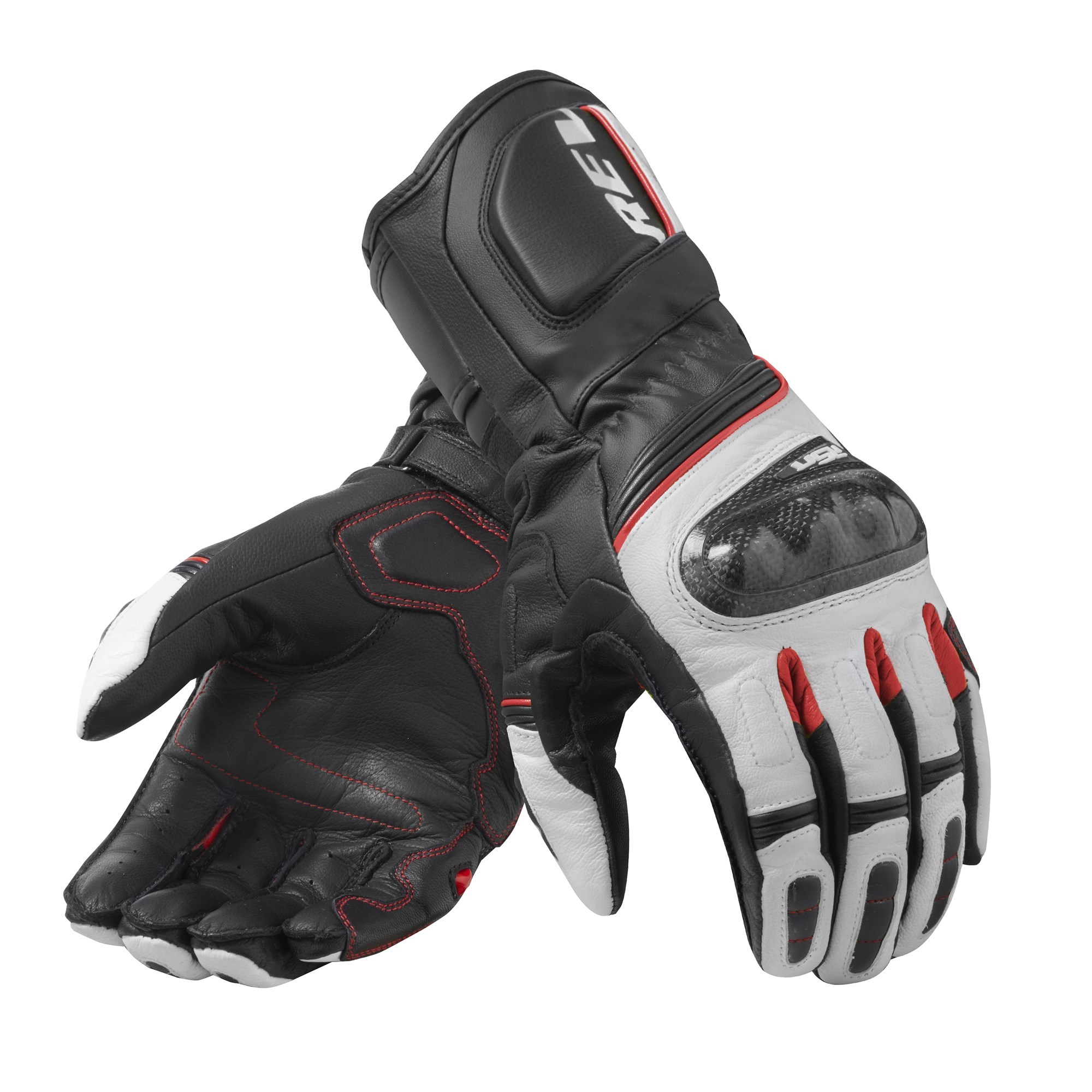 FGS128, Кожаные мотоперчатки, REVIT RSR 3 Black Red
