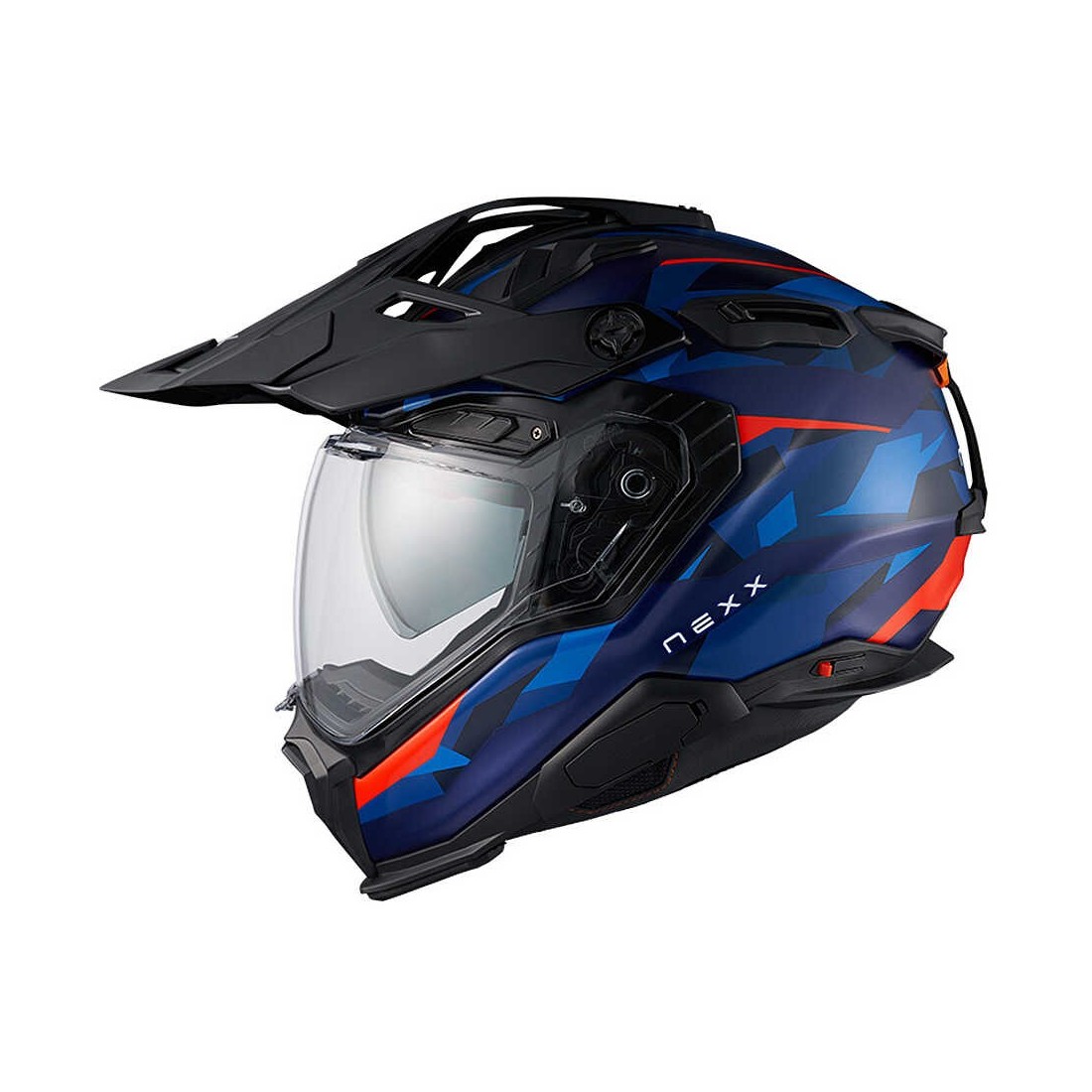 01XE303418954, Мотошлем интеграл, NEXX, X.WED 3 TRAILMANIA BLUE.RED MT